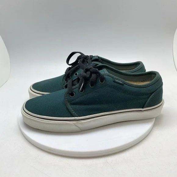 Vans Sneakers Mens 9 Womens 10.5 106 Vulcanized Green TB4R Skate Casual Shoes - Picture 3 of 10